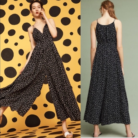 Anthropologie Pants - Anthropologie Maeve Finley Polka Dot Jumpsuit